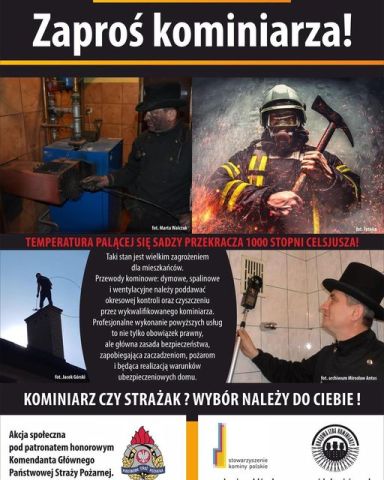 Zaproś kominiarza zanim zaprosisz strażaka