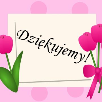 Kartka dziękujemy